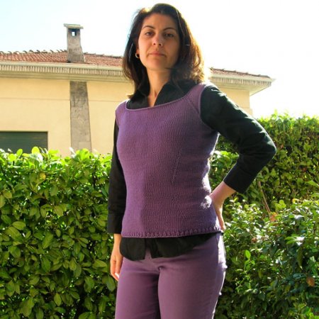 I Top-down dei Corsi Avanzati in Knit-House:<br />
<br />
Picovoli, fatto da ninalou in Lana Gatto Super Soft.
